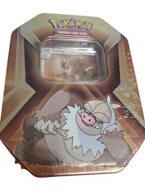 Pokemon TCG Triple Whammy Tin Slaking Foil Card & Booster Packs New Sealed